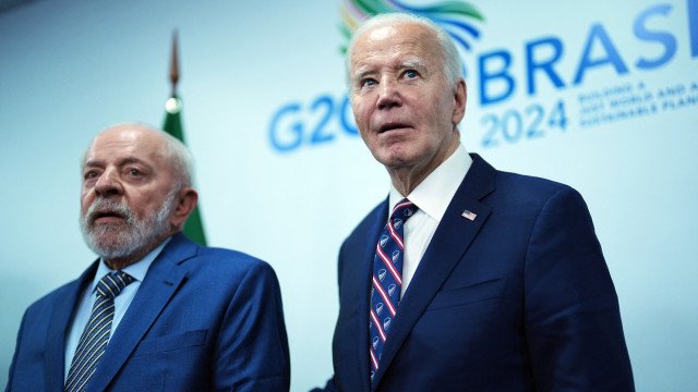 Líderes fazem nova foto oficial do G20, agora com Biden e sem Milei